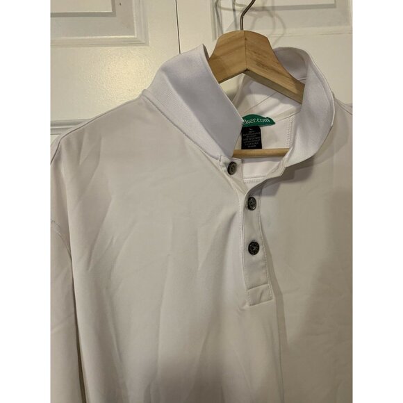 POLO GOLF SHIRT by‎ GOLFKNICKER.COM MEN'S Sz L White Pro Celebrity - Picture 6 of 8